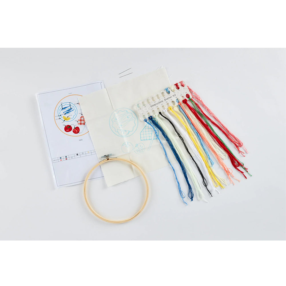 EMBROIDERY KIT - PICNIC