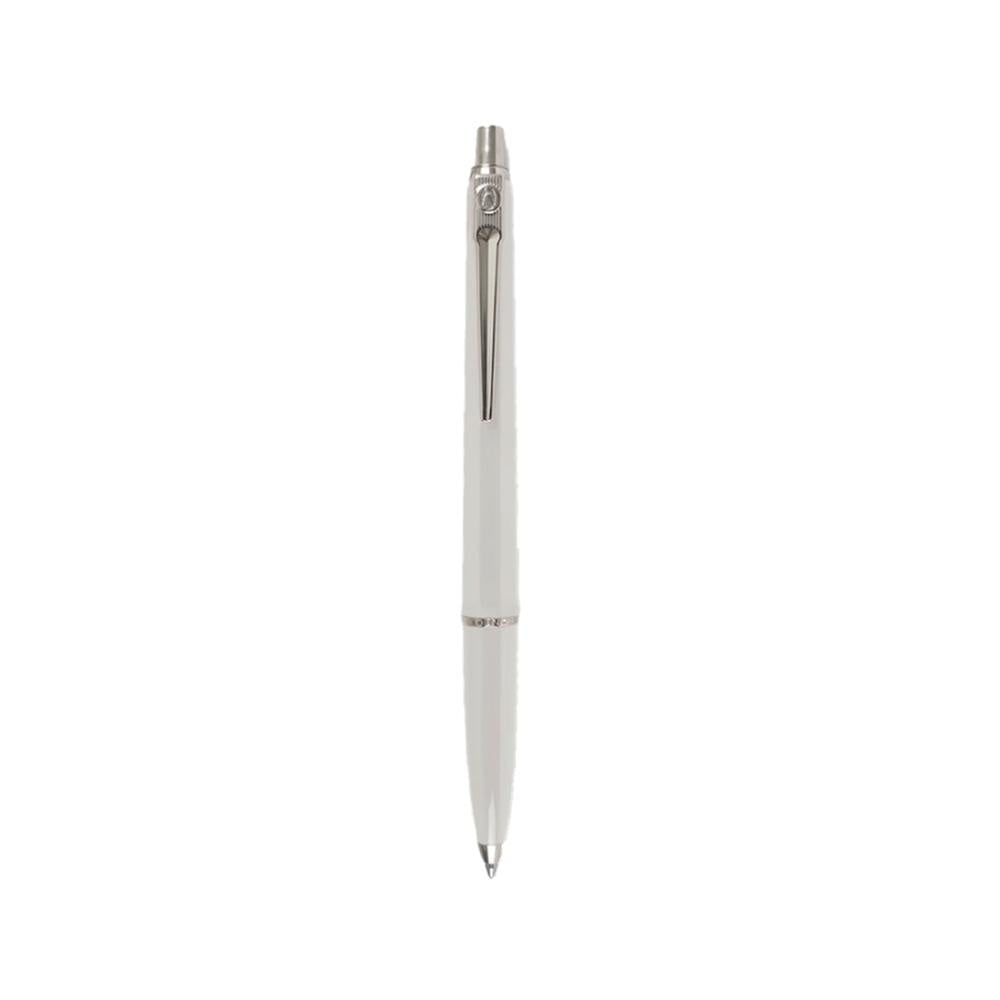 BALLOGRAF EPOCA BALLPOINT PEN - WHITE / SILVER