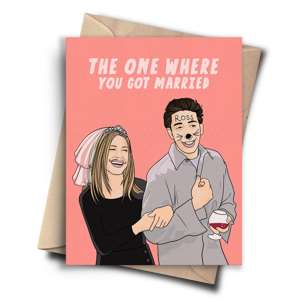 FRIENDS WEDDING CARD - THE ONE WHERE...