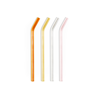 GLASS STRAWS - SET OF 4