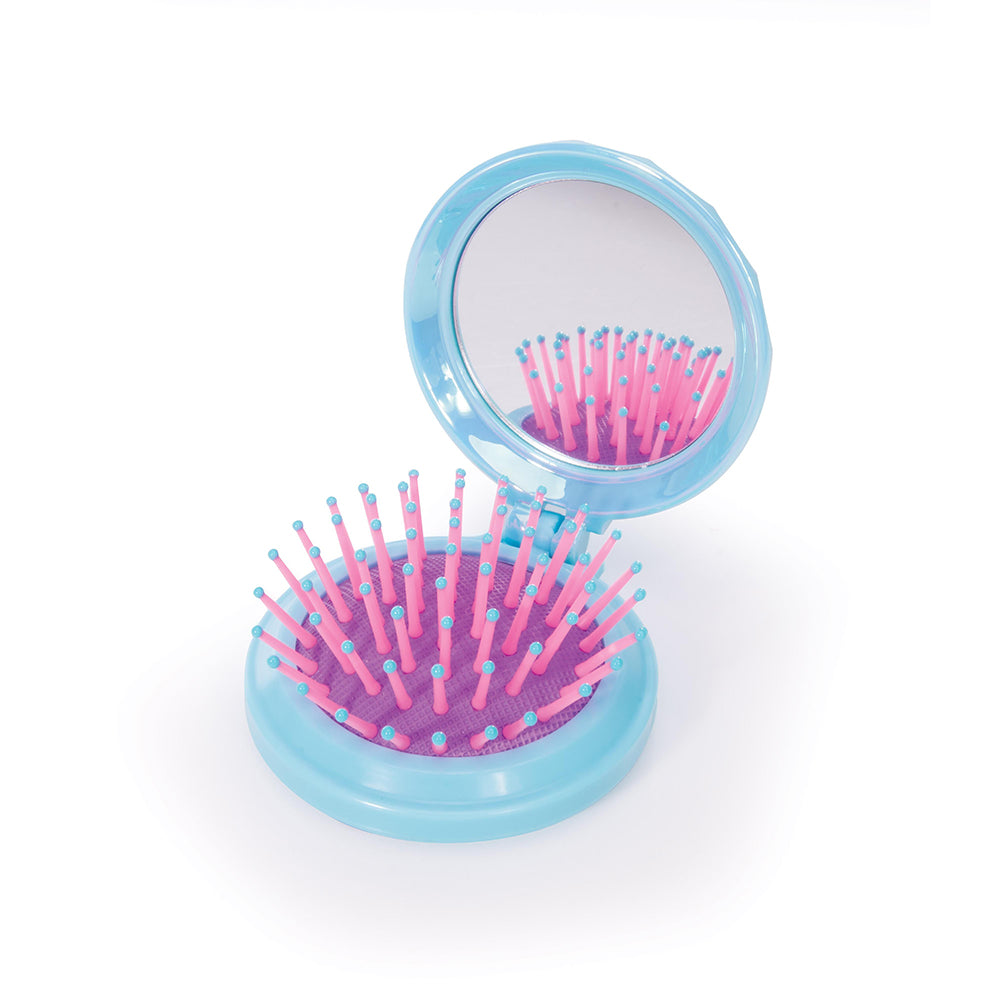 HAIRBRUSH & MIRROR - JEWEL COMPACT