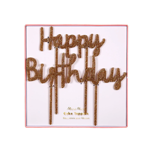 CAKE TOPPER - HAPPY BIRTHDAY