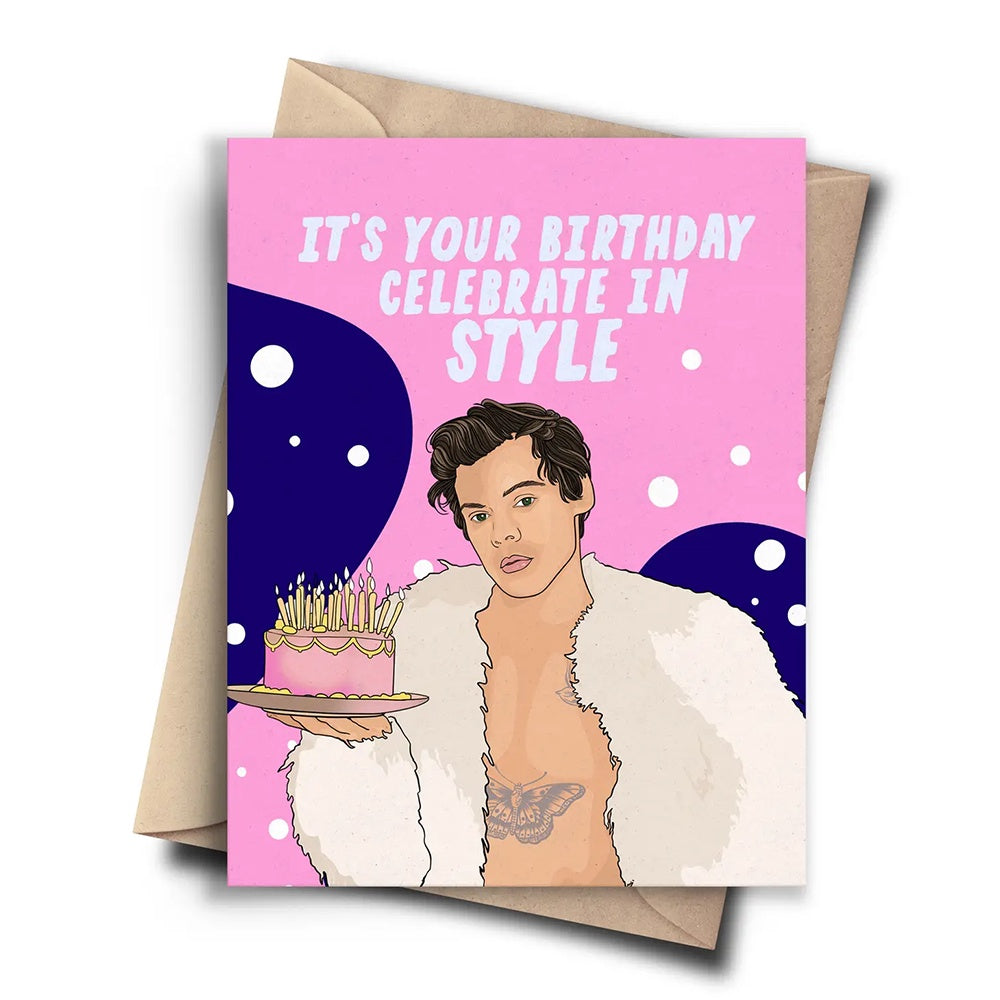 HARRY STYLES BIRTHDAY CARD