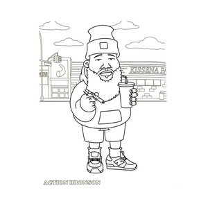 HIP HOP COLOURING BOOK