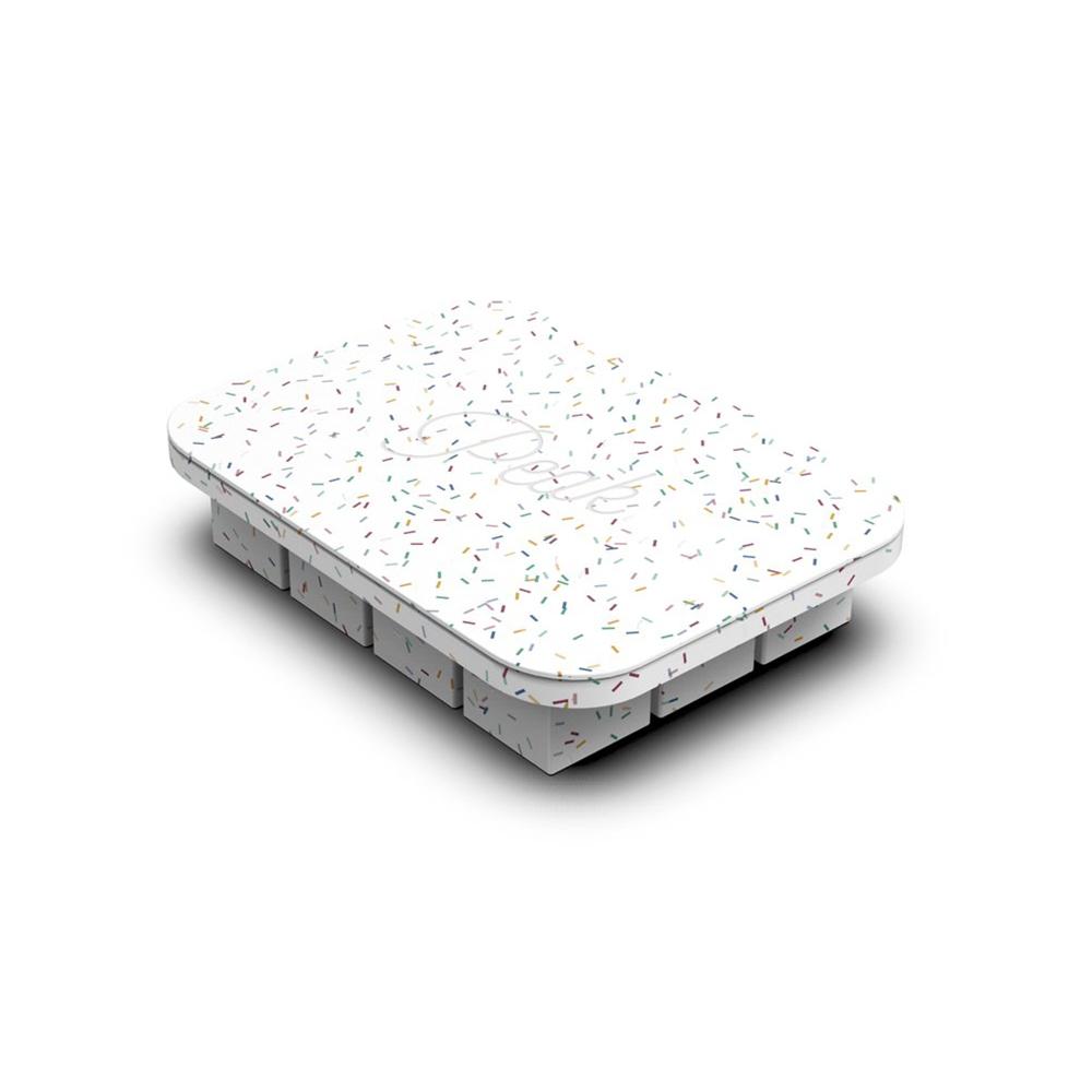 ICE CUBE TRAY EVERYDAY SPECKLED - WHITE