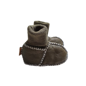 KIP & CO BABY BOOTIES - ZUCCHINI GREEN