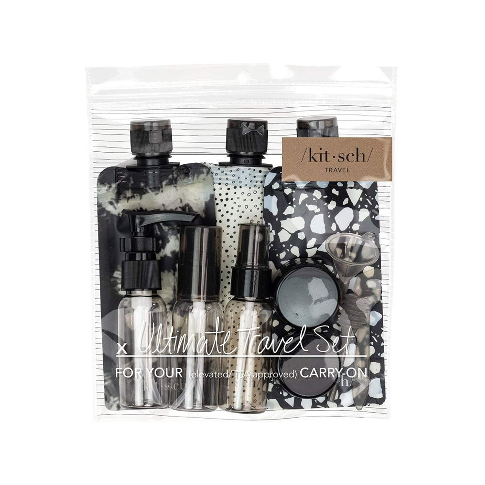 KITSCH REFILLABLE TRAVEL SET - 11PCS