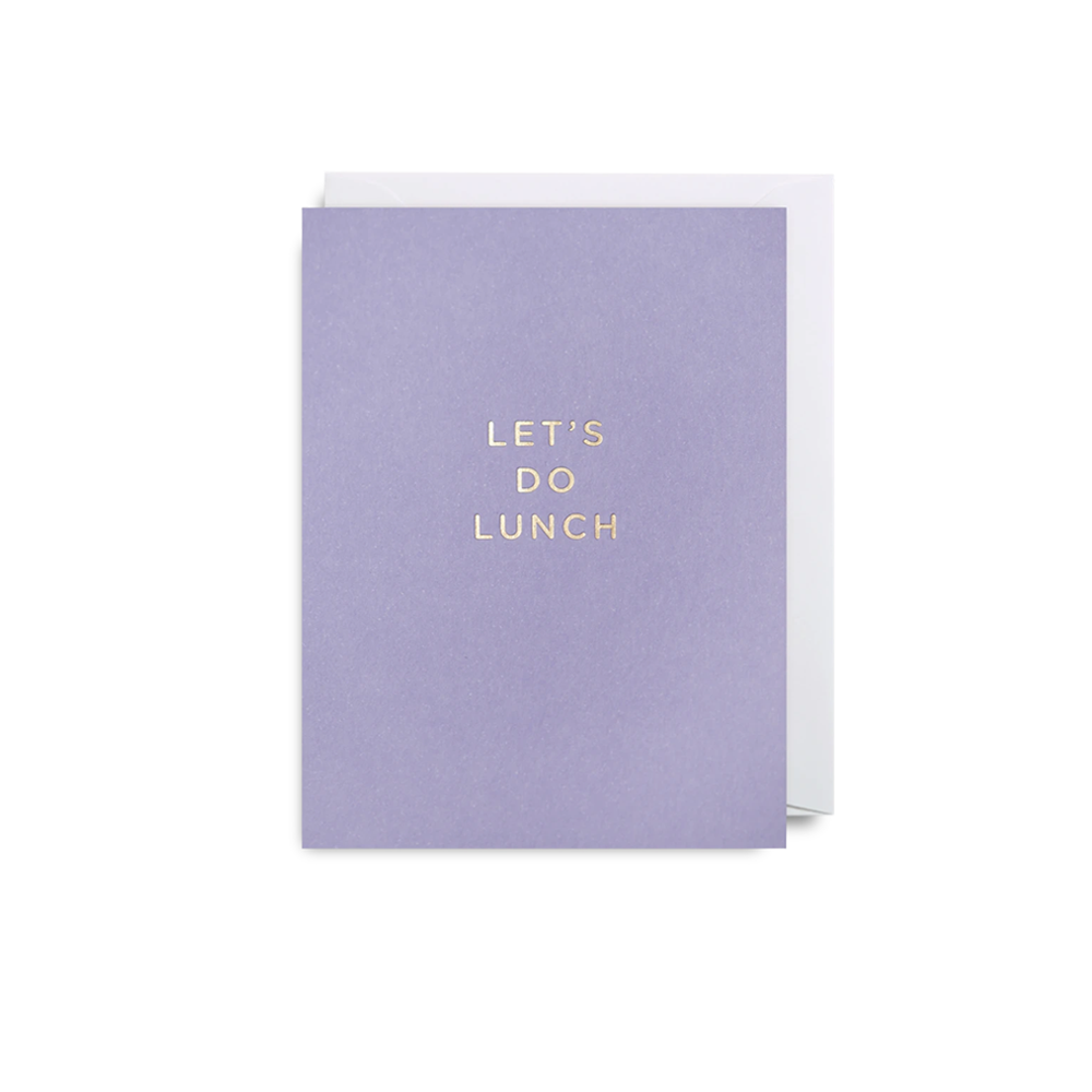 LET'S DO LUNCH MINI CARD