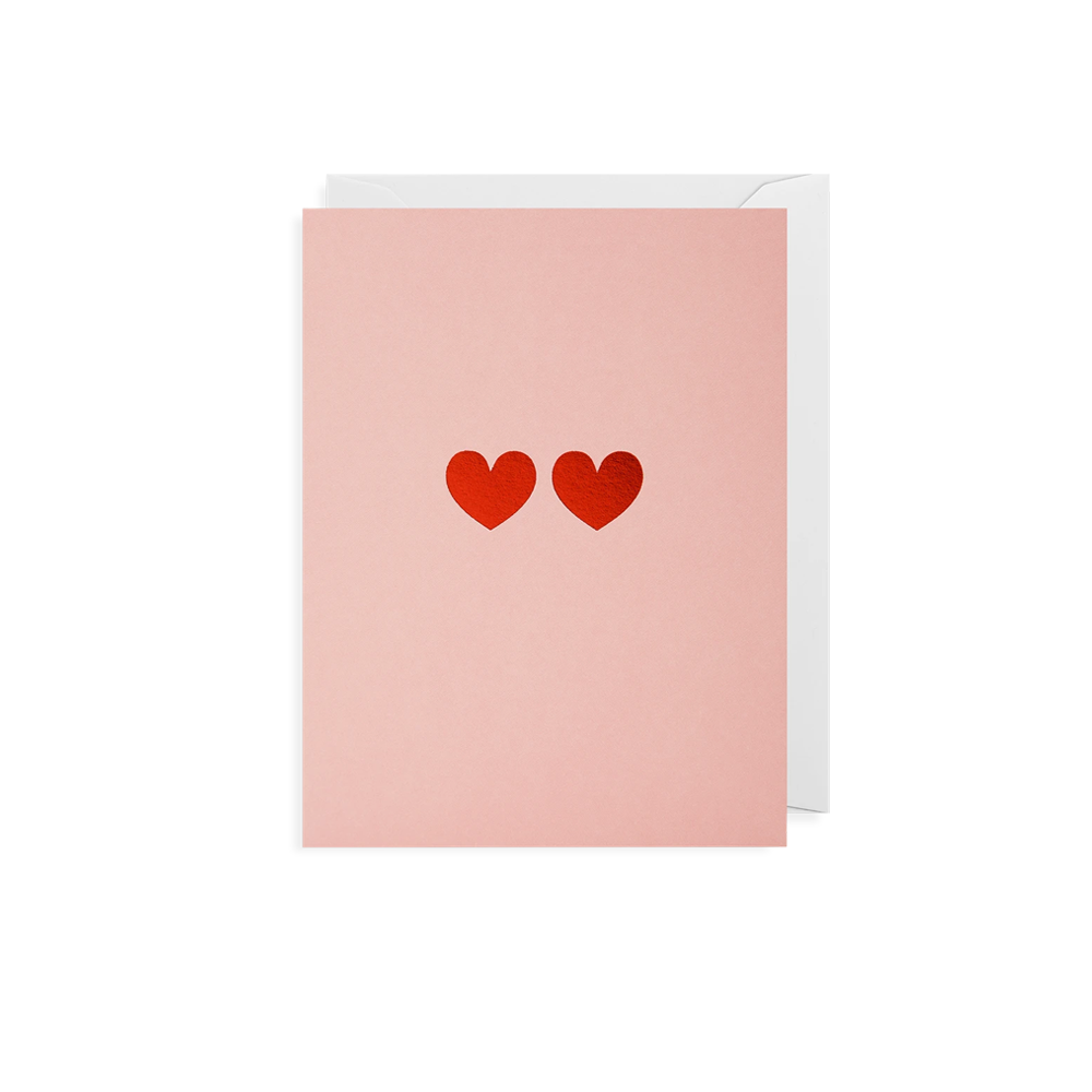 LOVE HEARTS MINI CARD