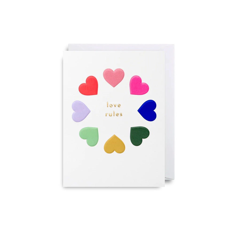 LOVE RULES MINI CARD