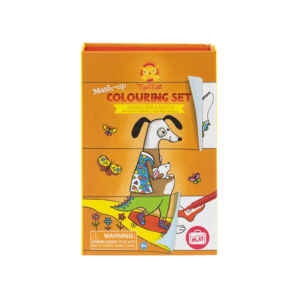 MASH UP COLOURING SET - ANIMAL MIX UP