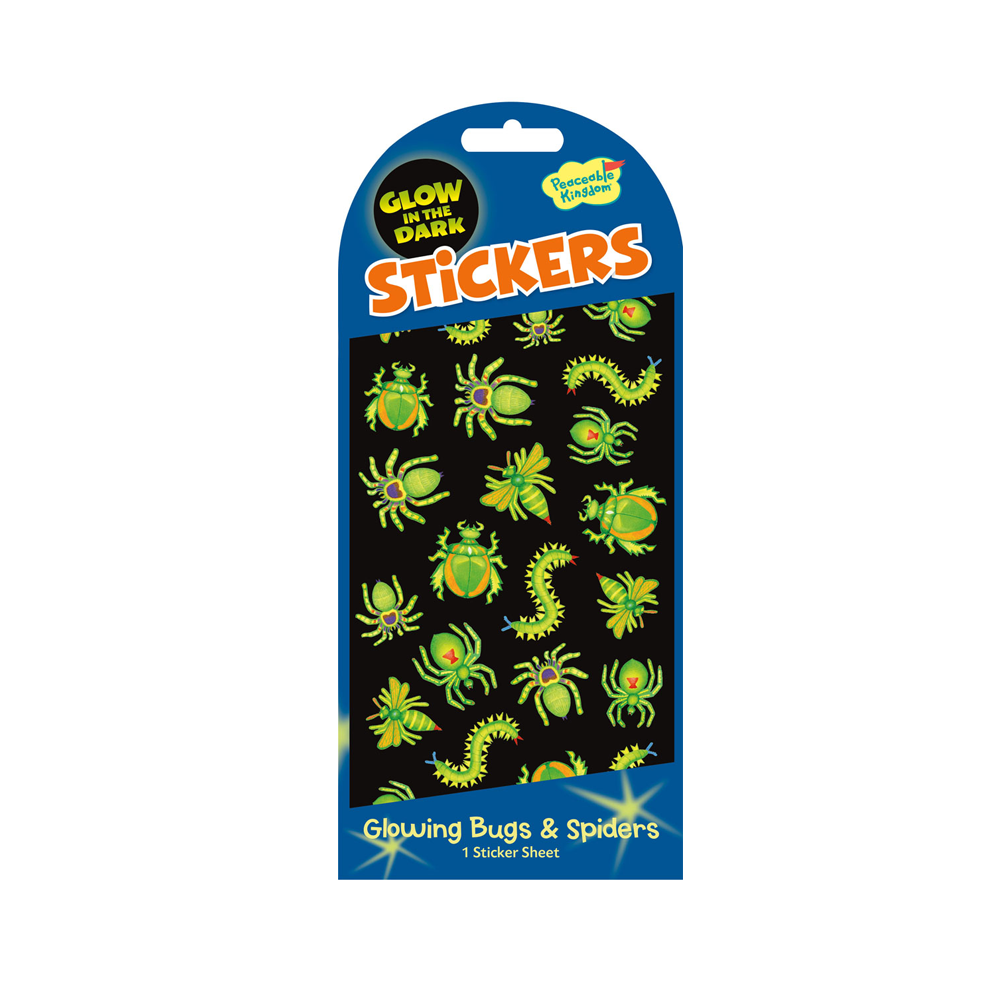 MINI STICKERS GLOW BUG & SPIDERS