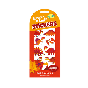 MINI STICKERS RED HOT DINOS