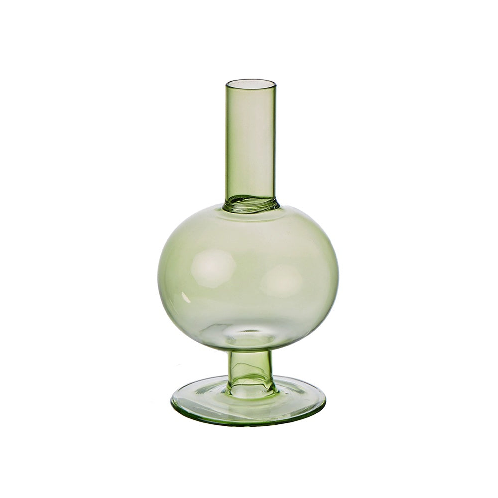 NAMIE CANDLE HOLDER - GREEN 17.6cm