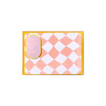 NOTECARD SET - PINK WAVY HARLEQUIN