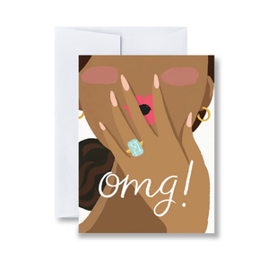 OMG! ENGAGED CARD