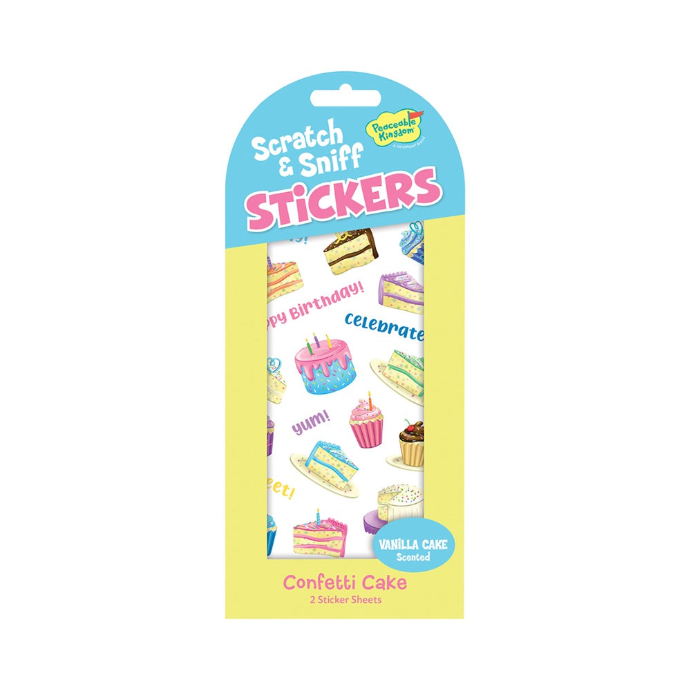 SCRATCH N SNIFF STICKERS - CONFETTI CAKE