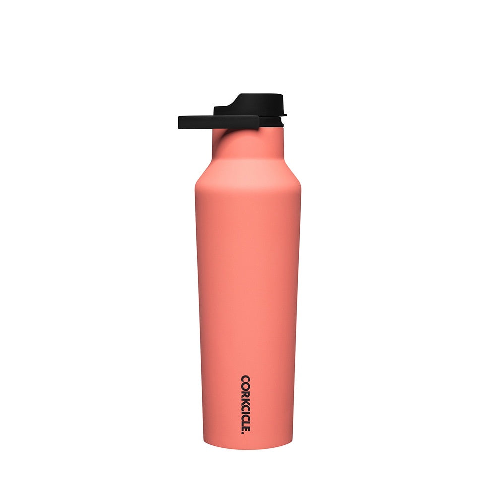 SERIES A SPORTS CANTEEN 600ML - NEON LIGHTS CORAL