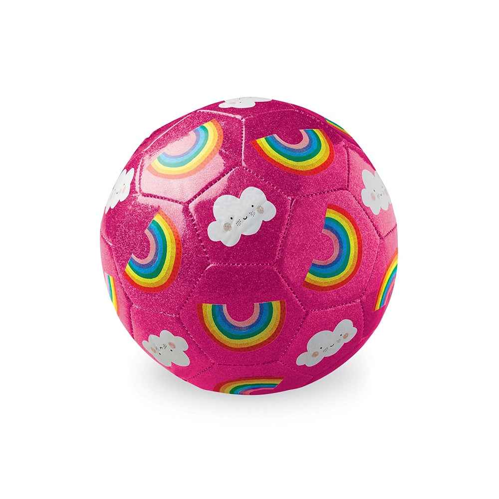 GLITTER SOCCER BALL - RAINBOW