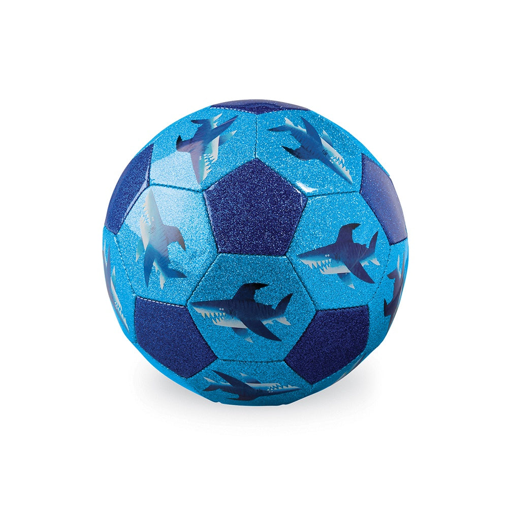 GLITTER SOCCER BALL - SHARK CITY