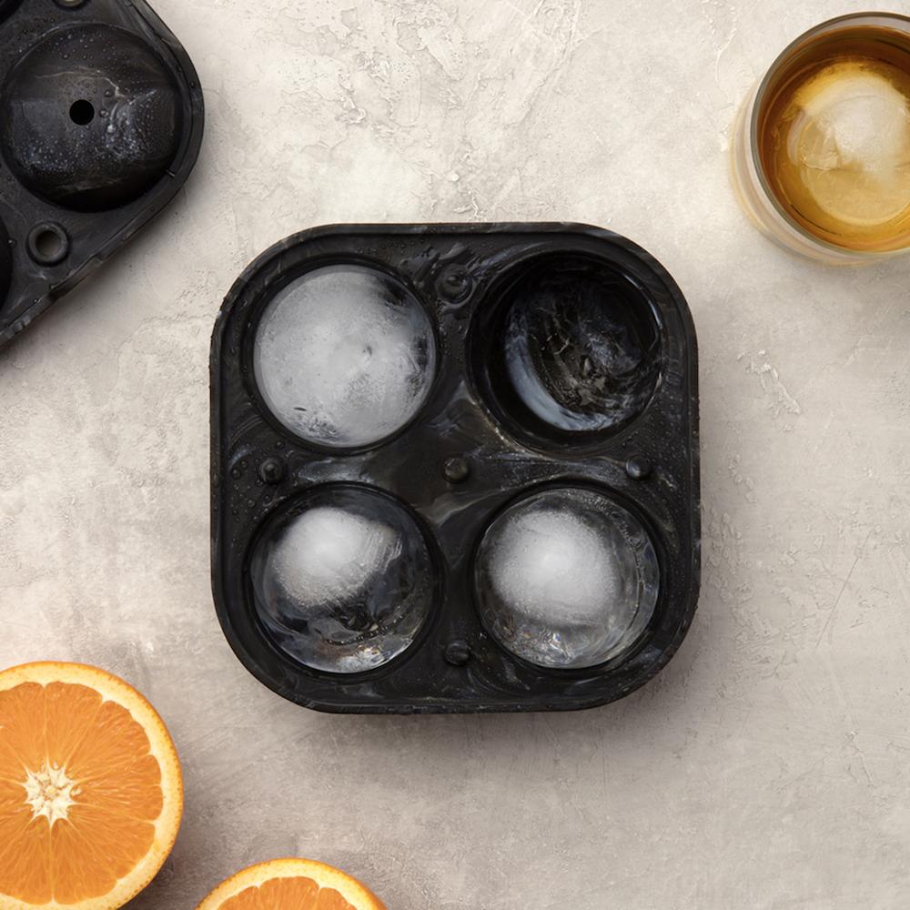 SPHERE ICE TRAY - MARBLE BLACK