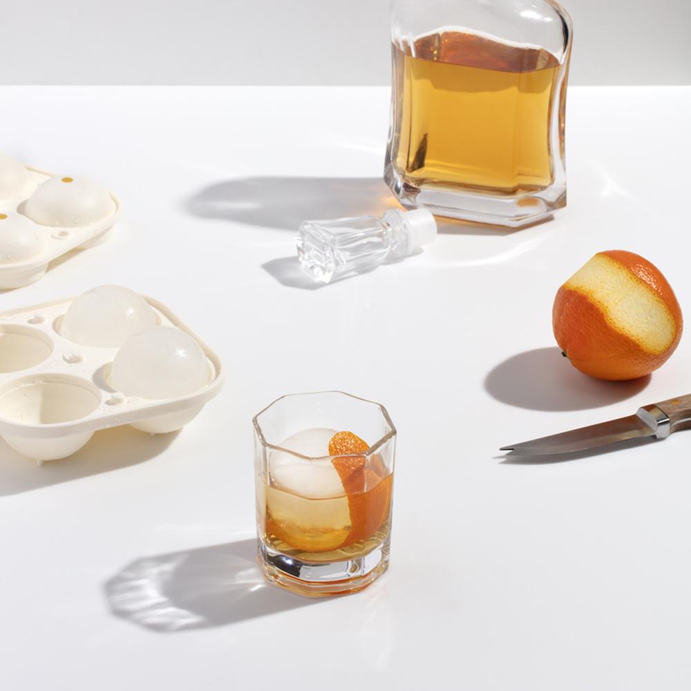 SPHERE ICE TRAY - MARBLE BLACK