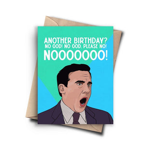 NOO THE OFFICE BIRTHDAY CARD