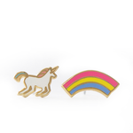 EARRINGS - UNICORN AND RAINBOW