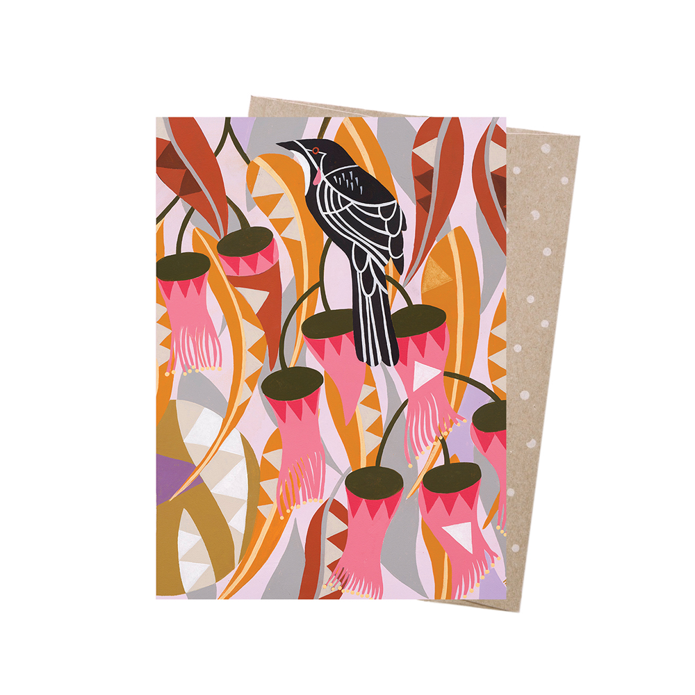 WATTLEBIRD EUCALYPTUS CARD