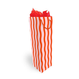 WINE GIFT BAG - FUSSY STRIPE